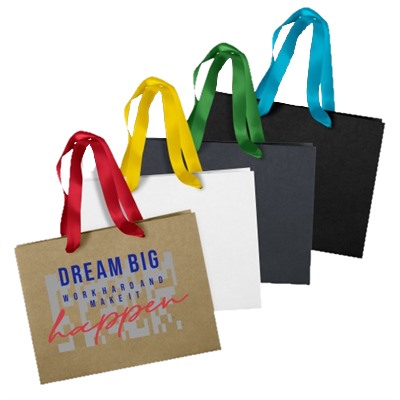 Medium Ribbon Handle Paper Bag