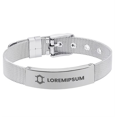 Metal Bracelet With Adjustable Needle Buckle