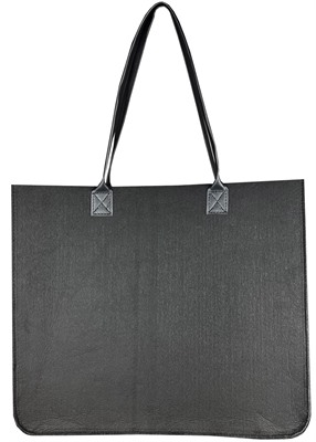 Nero Felt Shopping Tote Bag