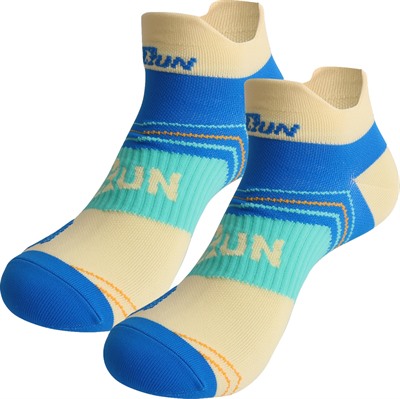 No Show Woven Running Socks