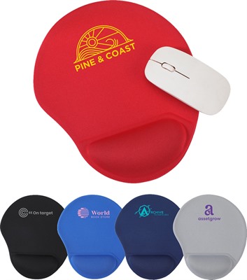 Non-Slip Foam Wrist Rest Bean Shaped Mouse Pad