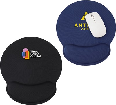 Non-Slip Foam Wrist Rest Round Mouse Pad