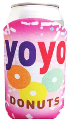 Pink Donut Theme Stubby Cooler
