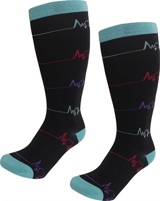 Plus Size Woven Compression Socks