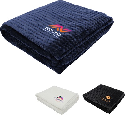 Plush Flannel Throw Blanket