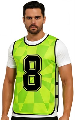 Polyester Mercerized Sublimated Training Bib With Strap