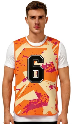 Polyester Micro Mesh Sublimated Training Bib With Strap