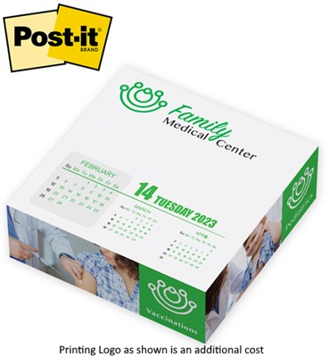 Post-it® Calendar 4" Cube