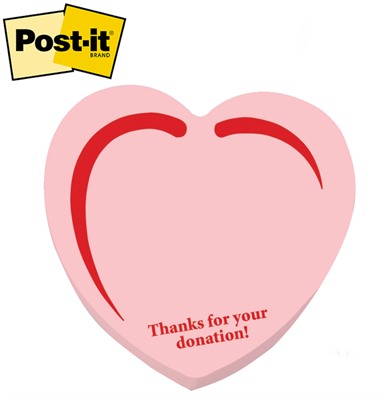 Post-it® Large Heart Shaped Notes