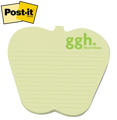 Post-it® Medium Apple Shaped Notes