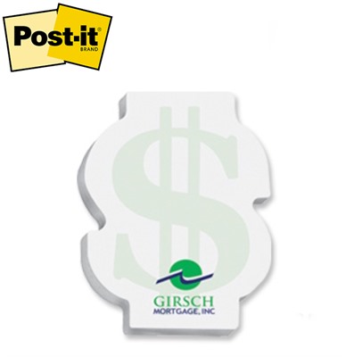 Post-it® Medium Dollar Sign Shaped Notes