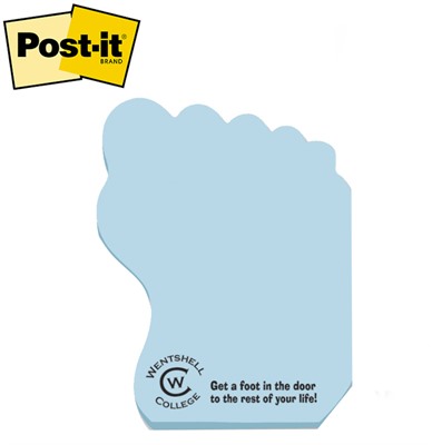 Post-it® Medium Right Foot Shaped Notes