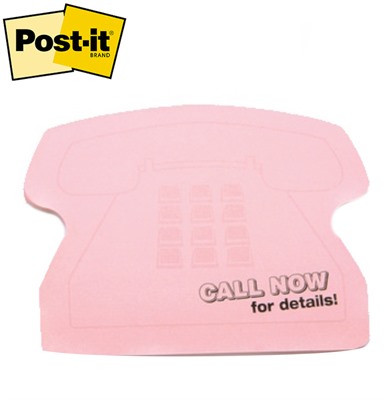 Post-it® Medium Telephone Shaped Notes