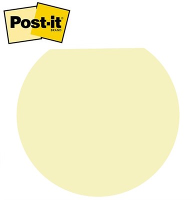 Post-it® Small Flat Top Circle Shaped Notes