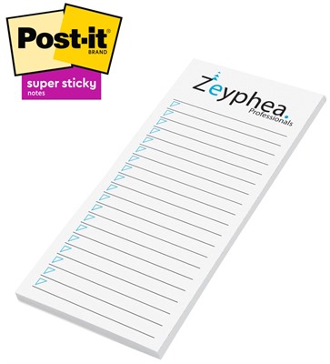 Post-it® Super Sticky Notes 2 3/4 Inch x 6 Inch