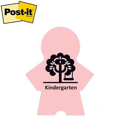 Post-it® XLarge Paper Doll Shaped Notes