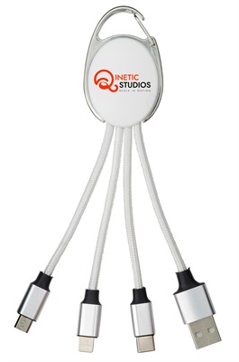 Quantum Carabiner 4-In-1 Charger Cable
