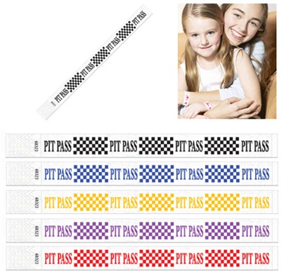 Racing Tyvek Patterned Wristband