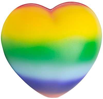 Rainbow Heart Shaped Stress Reliever