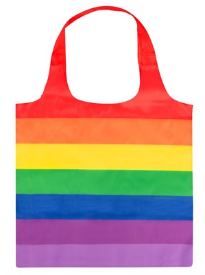 Rainbow Polyester Tote Bag