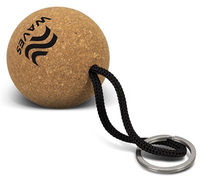 Round Floating Cork Keyring