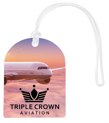 Rounded Rectangle Acrylic Bag Tag