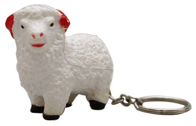 Sheep Stress Toy Key Chain