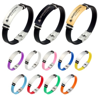 Silicone Colour Bracelet With Hook Buckle