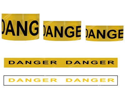 Single Colour Printed PE Barrier Tape