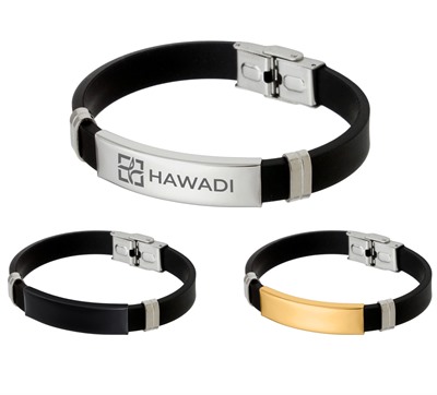 Skinny Silicone Bracelet With Adjustable Needle Buckle