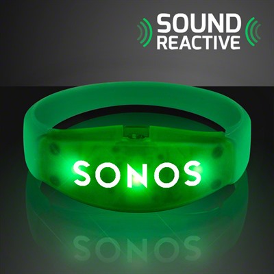 Sound Reactive Green LED Flashing Bracelet