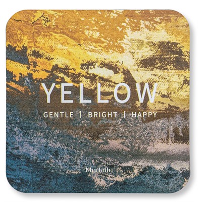 Square Frosted Metal Coaster