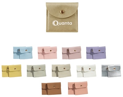 Square PU Leather Jewellery Pouch