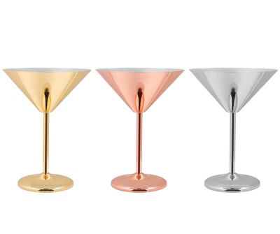 Stainless Steel Martini Glass