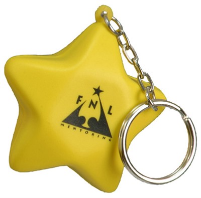 Star Stress Reliever Keyring