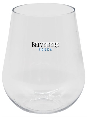 Stemless PET Plastic White Wine Glass