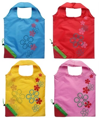 Strawberry rPET Foldaway Shopping Bag