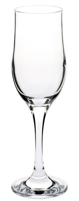 Tempered Champagne Glass