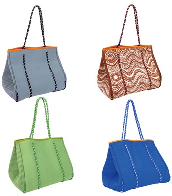 Tidal Neoprene Beach Tote Bag