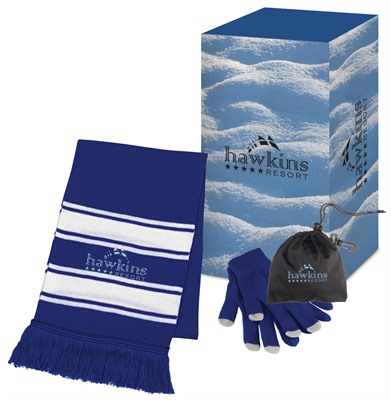 Touchscreen Gloves & Scarf Gift Set