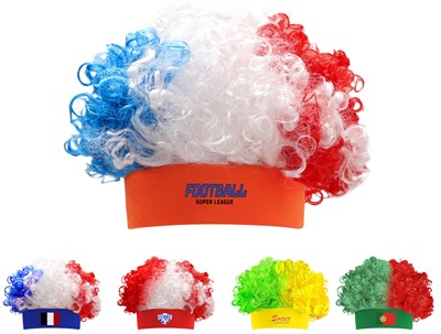 Tri Colour Afro Headband Wig