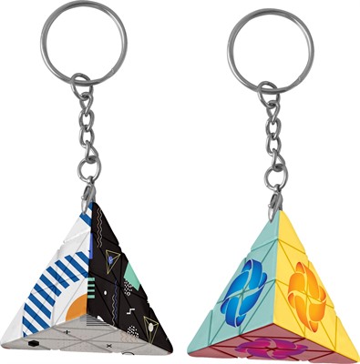 Twist Pyramid Puzzle Keyring