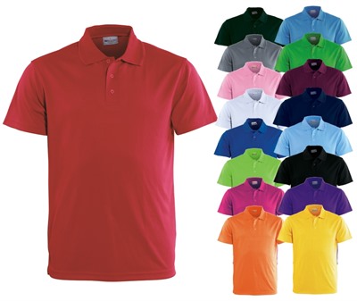 Unisex Basic Promotional Polo Shirts made from 100% breezeway fabric o