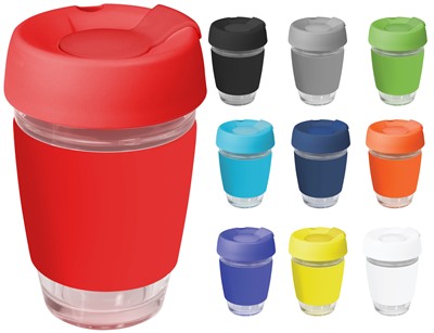 Uptown 350ml Glass Carry Cup