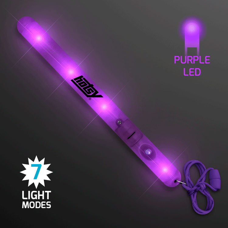 Waving LED Purple Wand