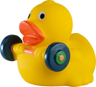 Weight Lifter Duck