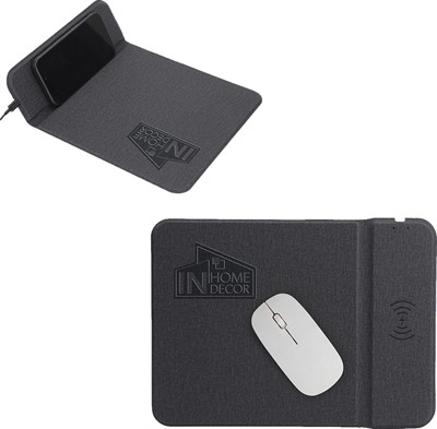 Wireless Charger Mouse Pad With Kickstand