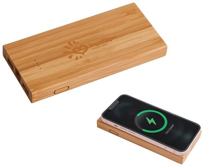 Zocco 10000mAh Bamboo Wireless Power Bank