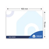 100x75mm White Sticky Note Pad - 100 Sheet