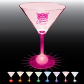 10oz Plastic Standard Light Up Stem Martini Glass